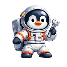 Pingüino mascota de mantenimiento de Rocket HVACR
